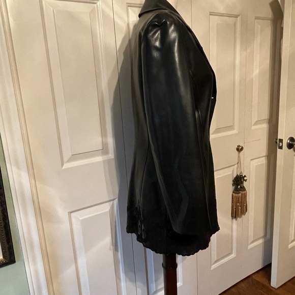 Lorena Conti black pleather jacket - Picture 3 of 13